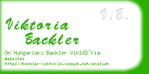 viktoria backler business card